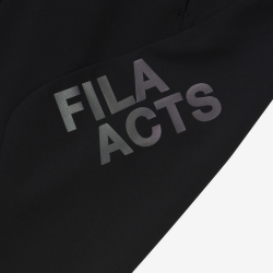 Fila Attivo Stretch Warm-up - Poikien Verryttelyhousut - Mustat | FI-79885